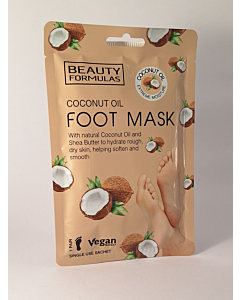 Beauty Formula Foot Mask Coconut Oil 1 Pair